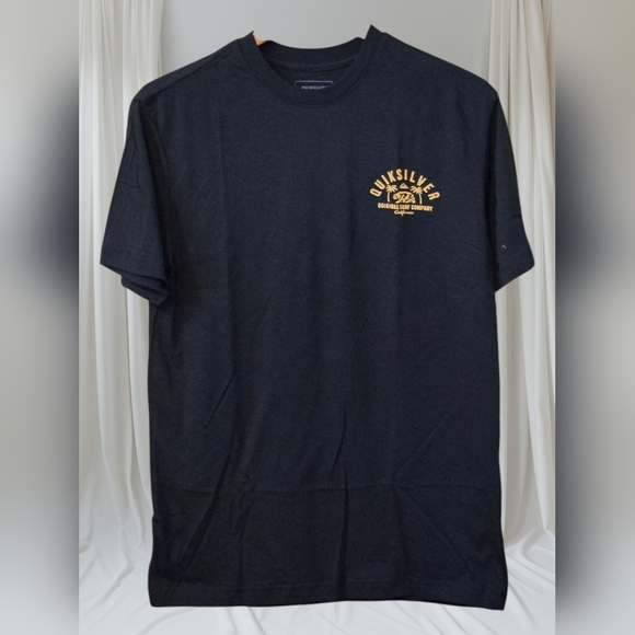 Quiksilver Classic Arch T-Shirt Original Surf Co - Black - Short Sleeve Men's M - Picture 2 of 7